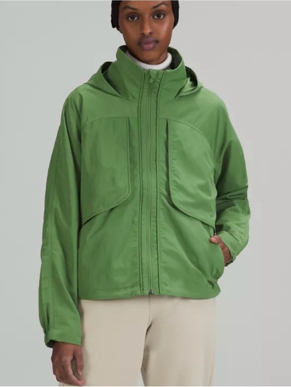 lululemon athletica Olive Green Water-Resistant jacket size 4